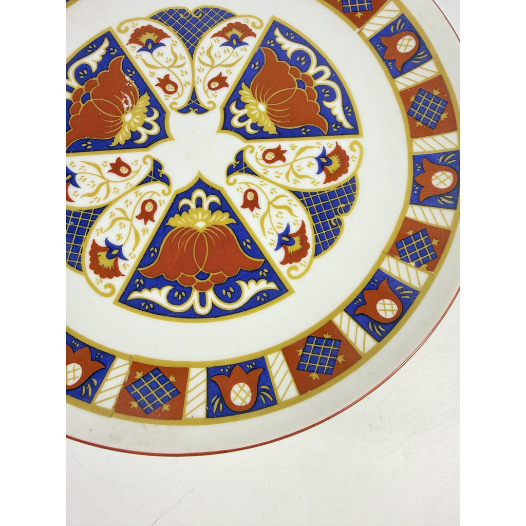 Pedestal Cake Plate Imari Seymour Mann Derbyshire Footed Replacement China Vintage Serving Pieces Red Blue Gold Vintage Japan Porcelain