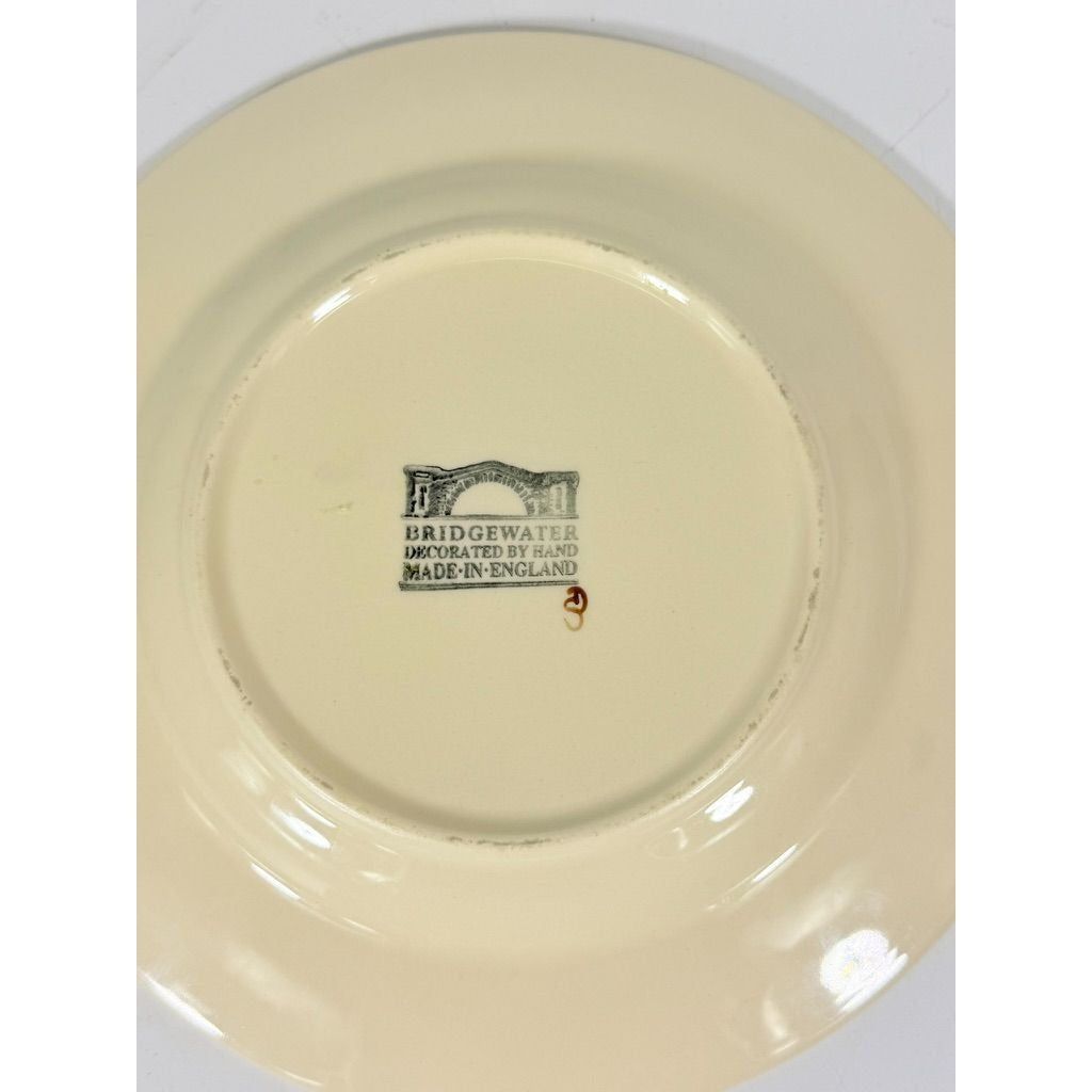 Stoneware Pottery Salad Plate Emma Bridgewater Coastal Shell Oysters Hand Painted Spongeware Replacement China English