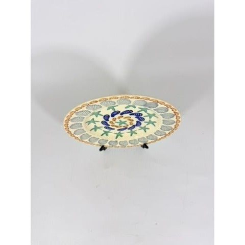 Stoneware Pottery Salad Plate Emma Bridgewater Coastal Shell Oysters Hand Painted Spongeware Replacement China English
