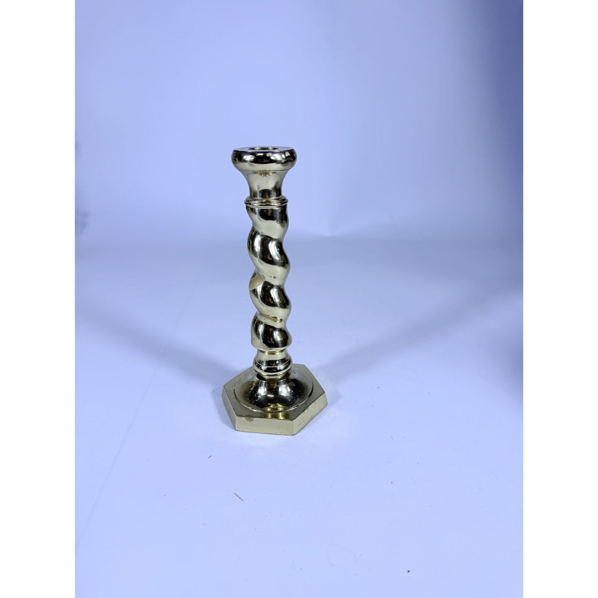 Brass Candlestick Barley Twist Spiral Twisted Andrea by Sadek Candle Holder Table Shelf Decor Traditional Nancy Myers Style Wedding