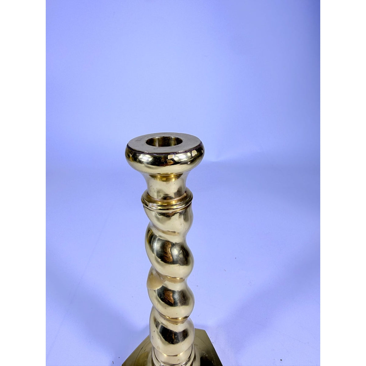 Brass Candlestick Barley Twist Spiral Twisted Andrea by Sadek Candle Holder Table Shelf Decor Traditional Nancy Myers Style Wedding
