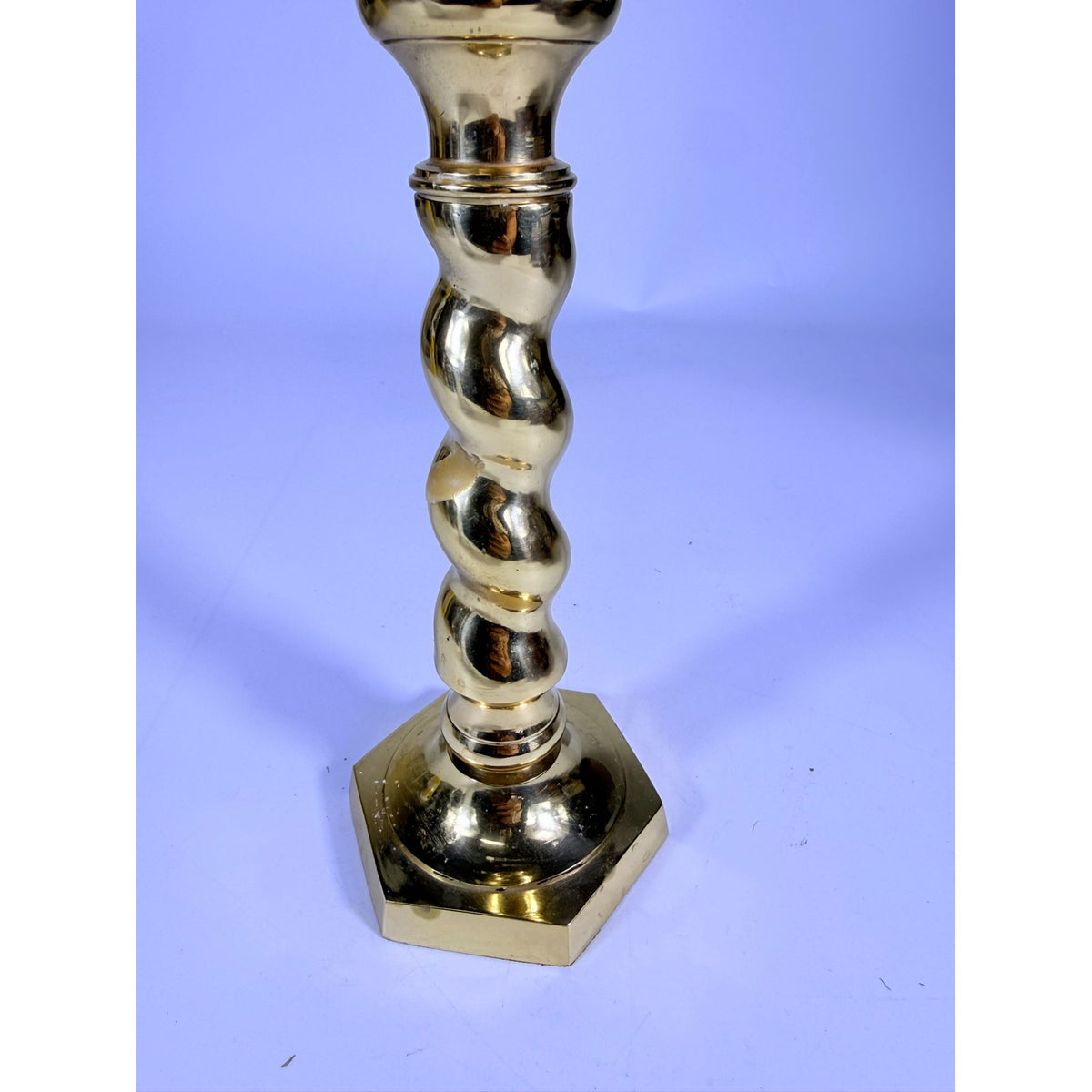 Brass Candlestick Barley Twist Spiral Twisted Andrea by Sadek Candle Holder Table Shelf Decor Traditional Nancy Myers Style Wedding