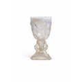 Footed Vase Glass Northwood Beads and Bark White Opalescent Vase Decorative Cup Collector Glassware Home Decor Decorative Accents Antique
