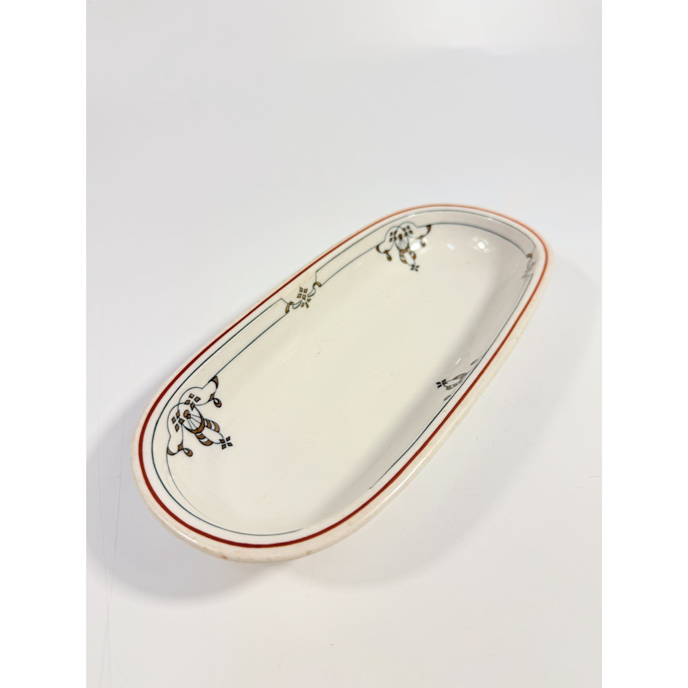 Serving Bowl Platter Mini Bowl Scrammel Trenton Restaurant Ware Art Decor Replacement China Oval Art Decor Vintage Shallow  Serveware