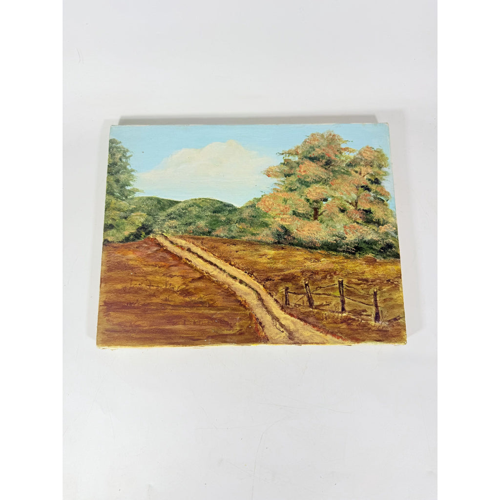 OIl on Canvas Unsigned Pastoral Rustic Hand Painted Unique Home Decor Art