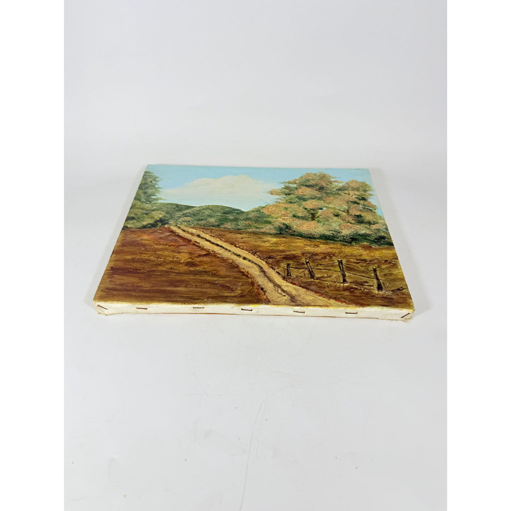 OIl on Canvas Unsigned Pastoral Rustic Hand Painted Unique Home Decor Art