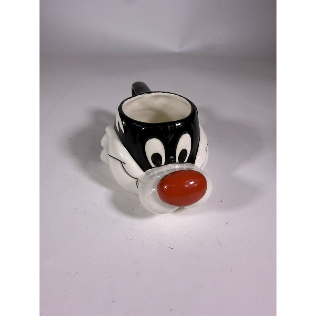 Ceramic Mug 3D Set 5 Looney Tunes Bugs Bunny, Sylvester, Wille E Coyote, Road Runner, Daffy Duck Vintage Cartoon Characters Warner Brothers