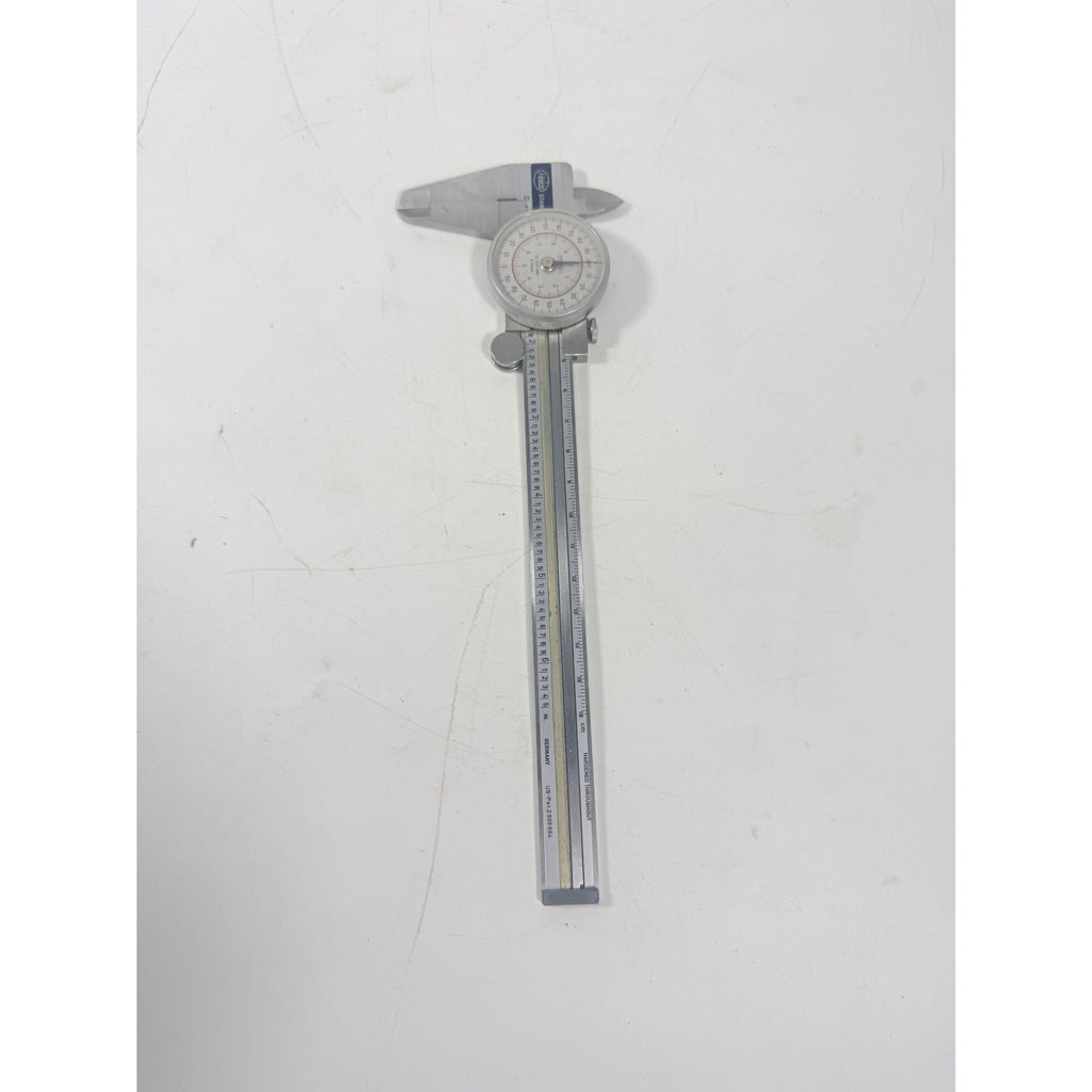 Helios Fowler 52-030-006 .001 Dial Caliper 6.5" Stainless Steel WORKING F153 Germany
