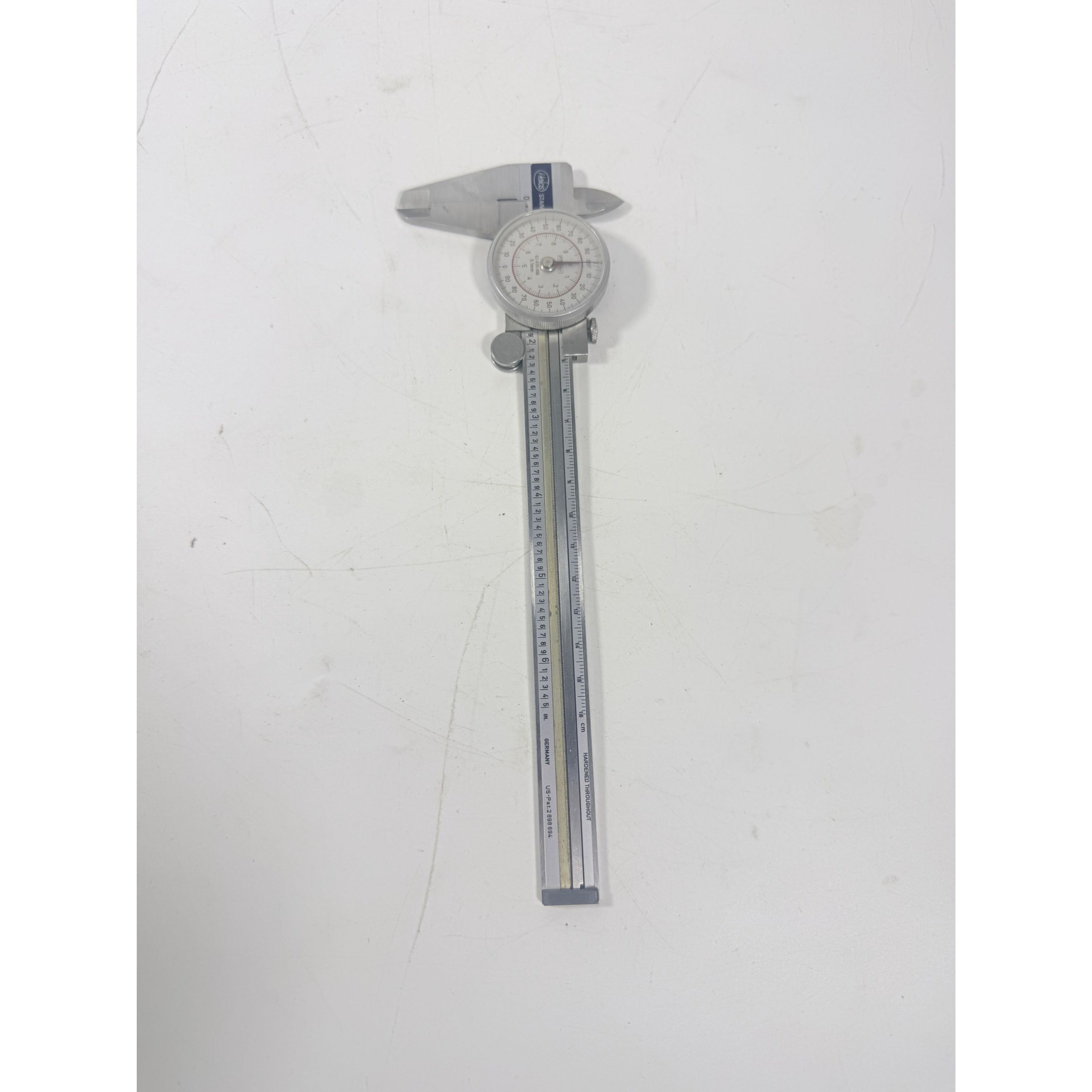 Helios Fowler 52-030-006 .001 Dial Caliper 6.5" Stainless Steel WORKING F153 Germany