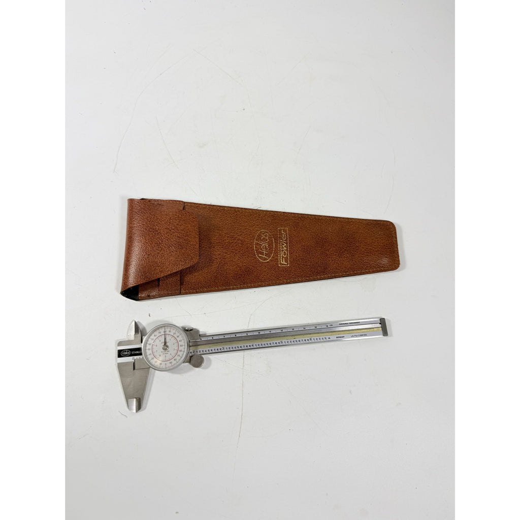 Helios Fowler 52-030-006 .001 Dial Caliper 6.5" Stainless Steel WORKING F153 Germany