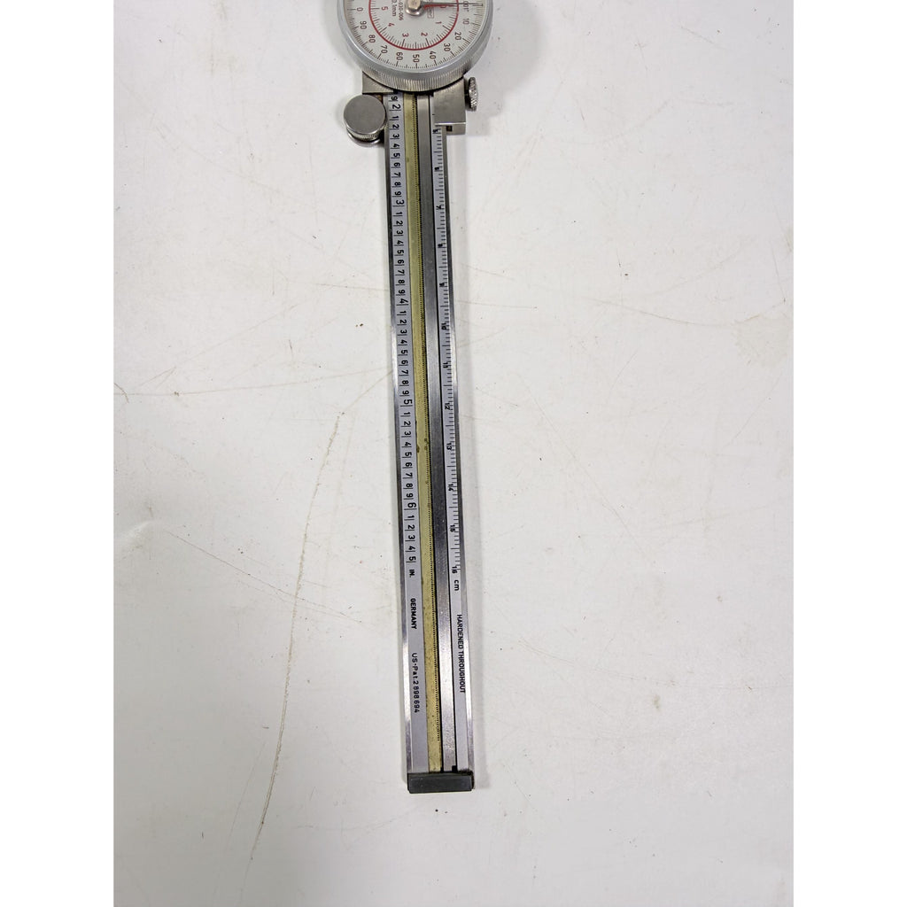 Helios Fowler 52-030-006 .001 Dial Caliper 6.5" Stainless Steel WORKING F153 Germany