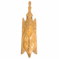 Ethnic Figural Large Bali Mask Teak Wood Sculpture Hand Carved Wooden Wall Art Indonesia Balinese TribalHome Decor Decorative Accents