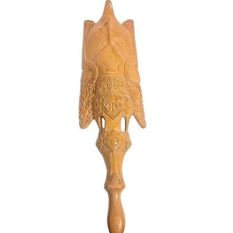 Ethnic Figural Large Bali Mask Teak Wood Sculpture Hand Carved Wooden Wall Art Indonesia Balinese TribalHome Decor Decorative Accents
