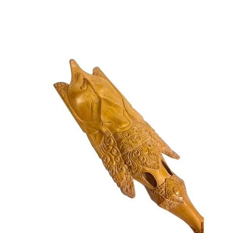 Ethnic Figural Large Bali Mask Teak Wood Sculpture Hand Carved Wooden Wall Art Indonesia Balinese TribalHome Decor Decorative Accents