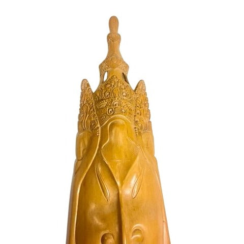 Ethnic Figural Large Bali Mask Teak Wood Sculpture Hand Carved Wooden Wall Art Indonesia Balinese TribalHome Decor Decorative Accents