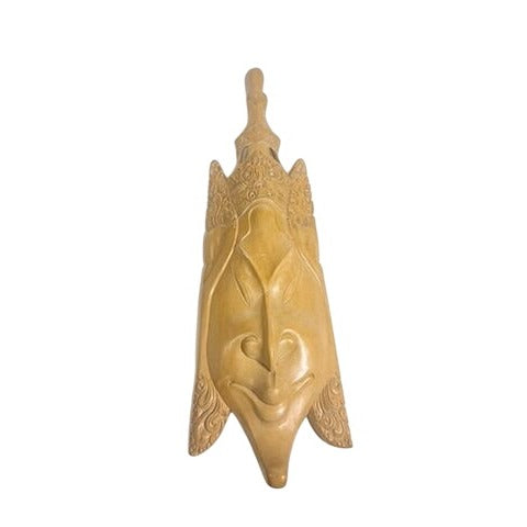 Ethnic Figural Large Bali Mask Teak Wood Sculpture Hand Carved Wooden Wall Art Indonesia Balinese TribalHome Decor Decorative Accents