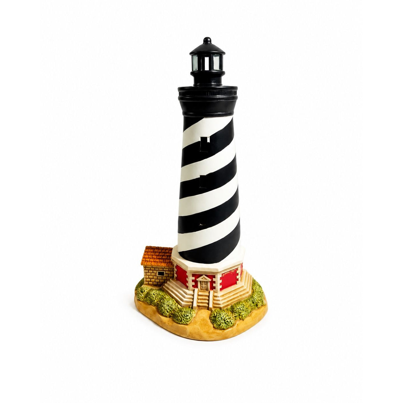 Night Light Cape Hattaras Lighthouse Geo Lefton Porcelain Ceramic Vintage North Carolina Coast Collectible Historic America Home Decor