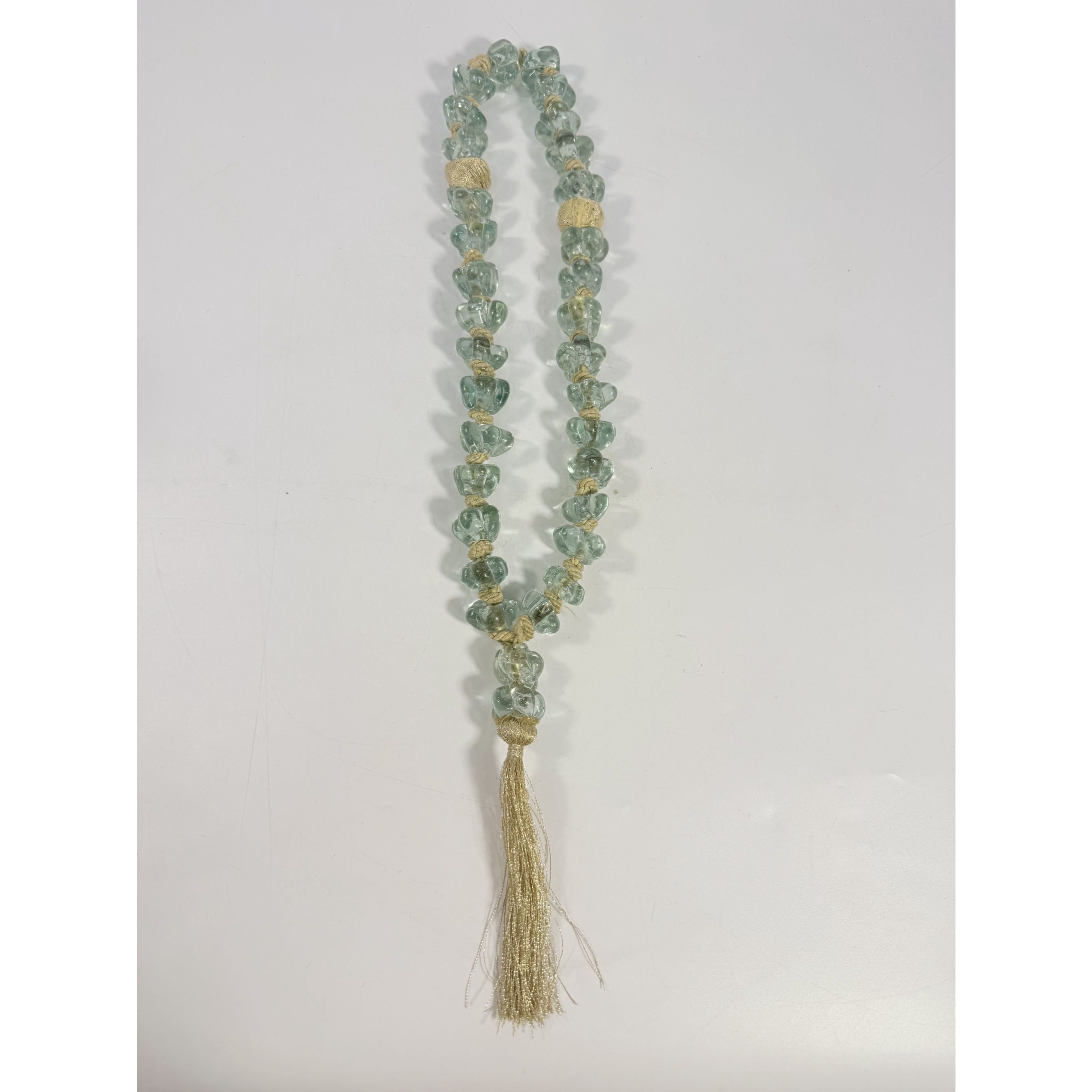 Handblown Prayer Necklace Large 33 Beads Blue Glass Tasbih Hanging Decor Mesbha 370 grams Islamic Rosary Religious Jewelry  Mala Meditation