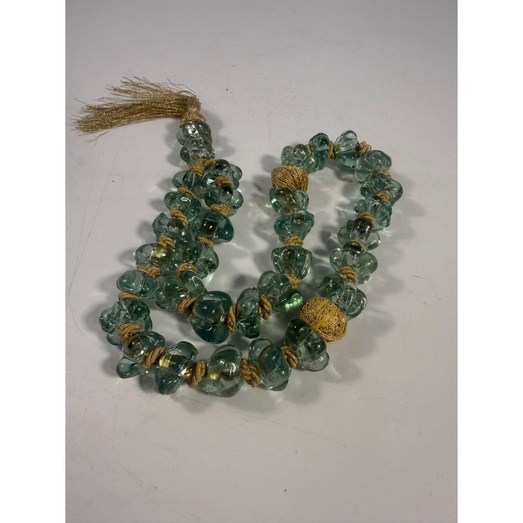 Handblown Prayer Necklace Large 33 Beads Blue Glass Tasbih Hanging Decor Mesbha 370 grams Islamic Rosary Religious Jewelry  Mala Meditation