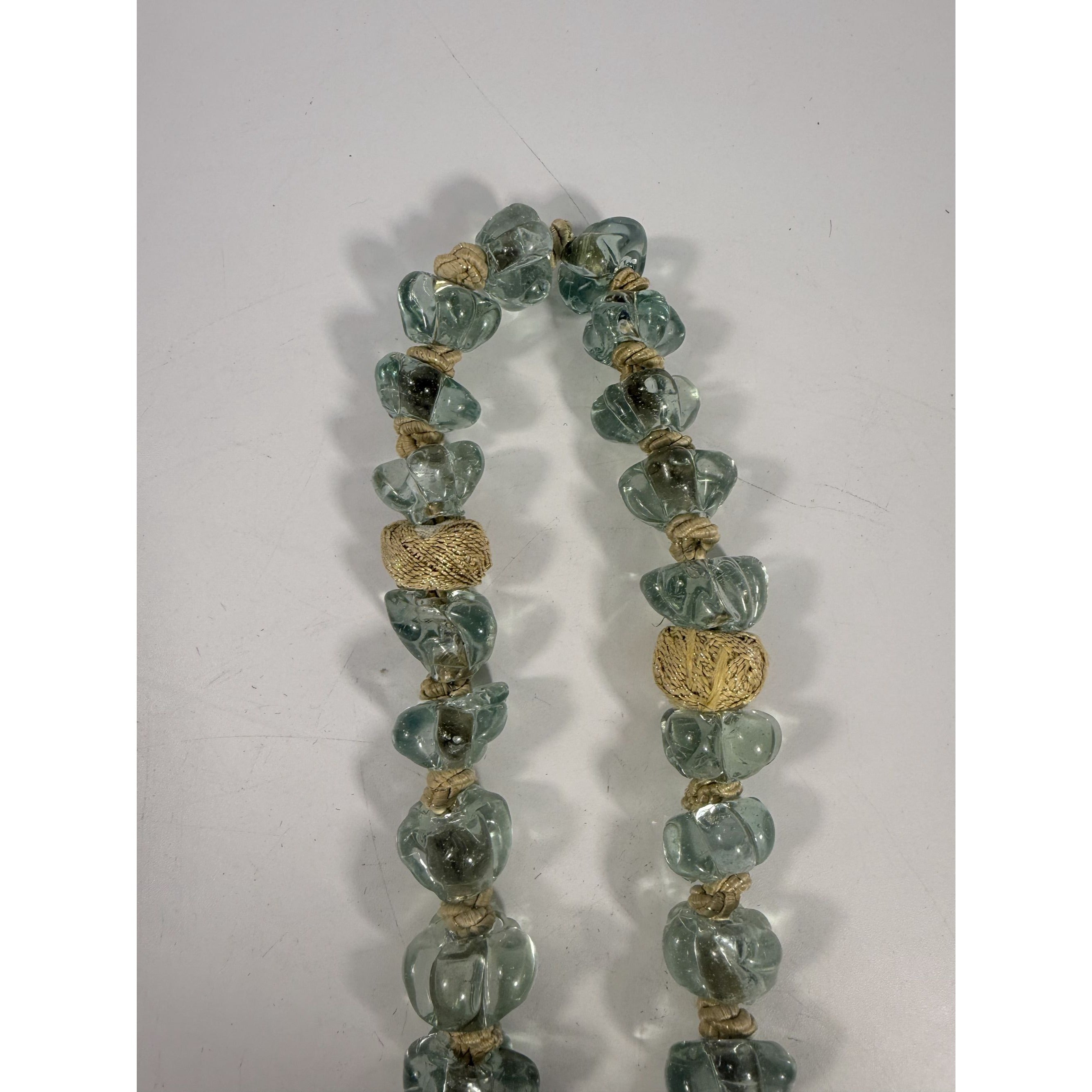 Handblown Prayer Necklace Large 33 Beads Blue Glass Tasbih Hanging Decor Mesbha 370 grams Islamic Rosary Religious Jewelry  Mala Meditation