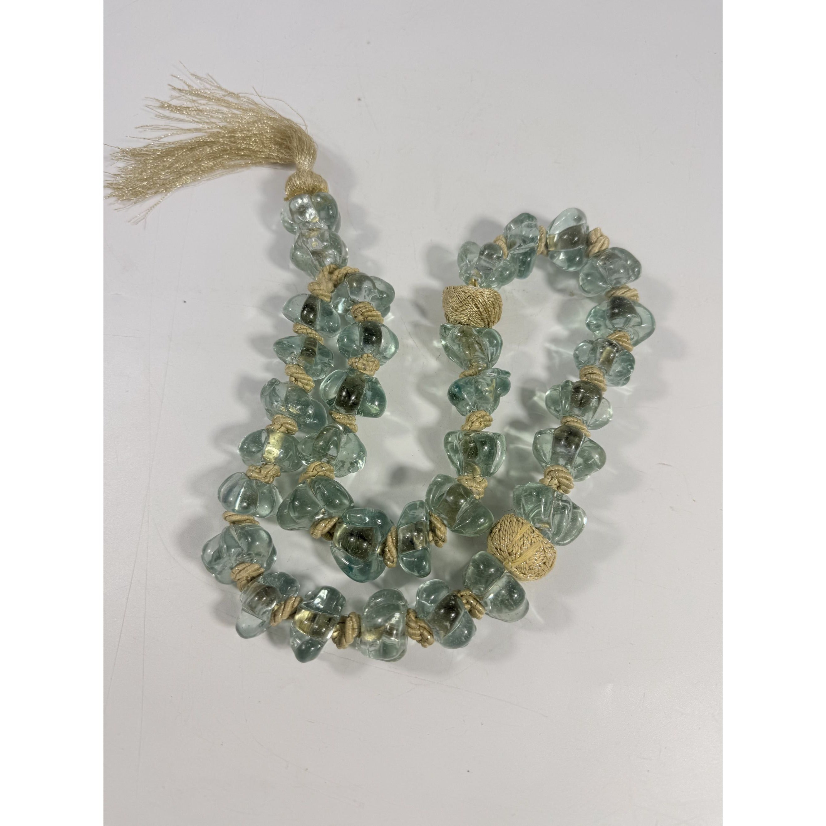 Handblown Prayer Necklace Large 33 Beads Blue Glass Tasbih Hanging Decor Mesbha 370 grams Islamic Rosary Religious Jewelry  Mala Meditation