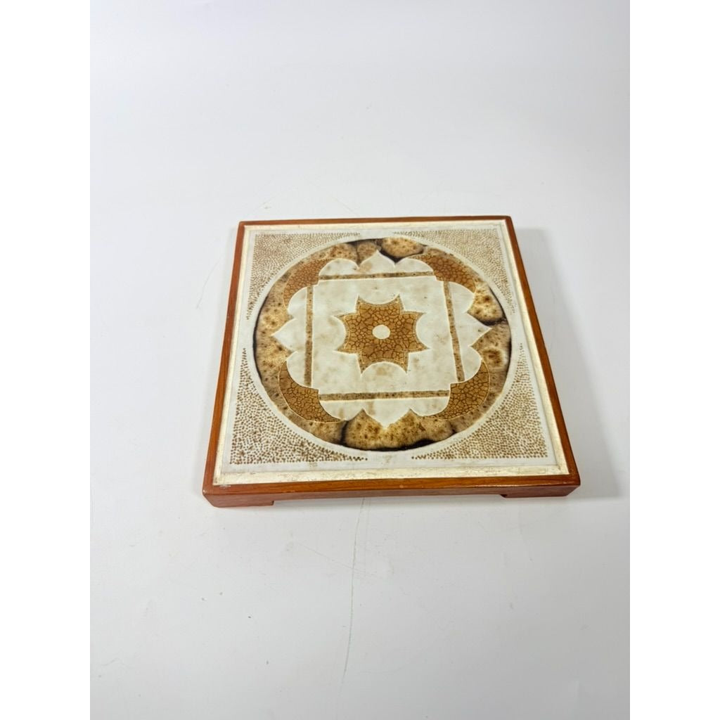 Handmade Trivet Hot Pot Teak Tile G Plan Leslie G Dandy Retro Mid Century Teak Tiled Square Kitchenware Cooking Essentials Wedding GIft