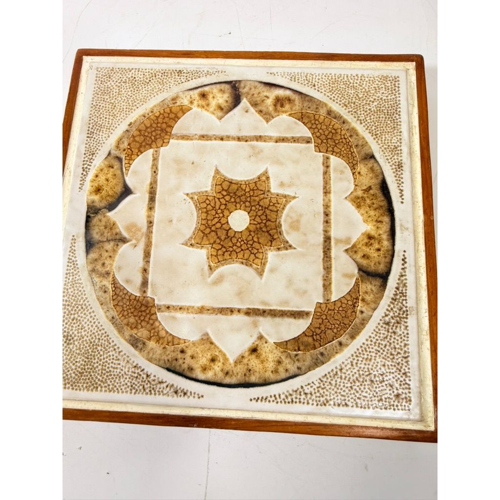 Handmade Trivet Hot Pot Teak Tile G Plan Leslie G Dandy Retro Mid Century Teak Tiled Square Kitchenware Cooking Essentials Wedding GIft