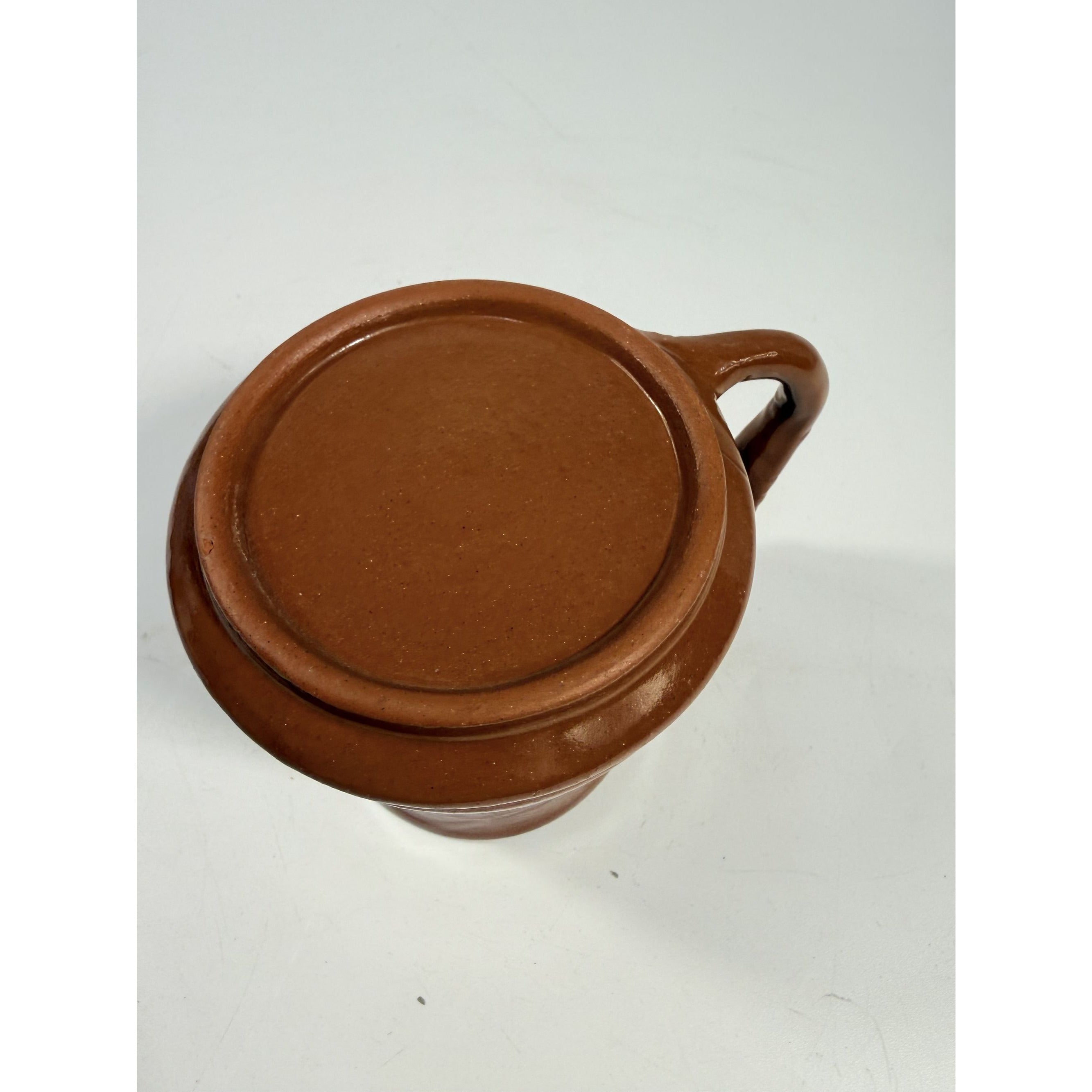 Pottery Coffee Mug Elephant Trunk Handle Unique Studio Pottery Brown Glazed Vintage Kitchenware Collectible Wildlife Gifts