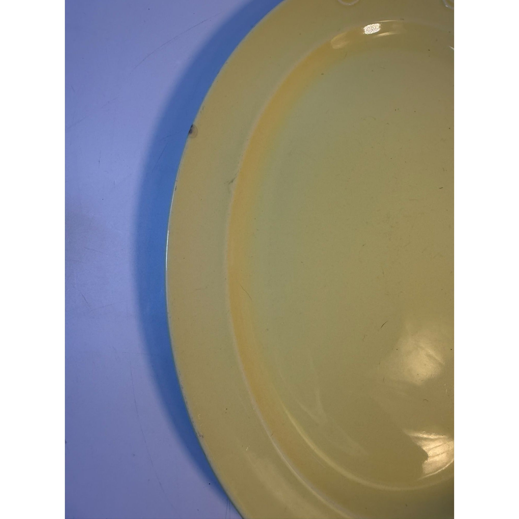 Oval Platters Set 3 Taylor Smith and Taylor Lu Ray Pastels Tab Handled Pink Blue Yellow Spring Mid Century Replacement Serving China Hostess