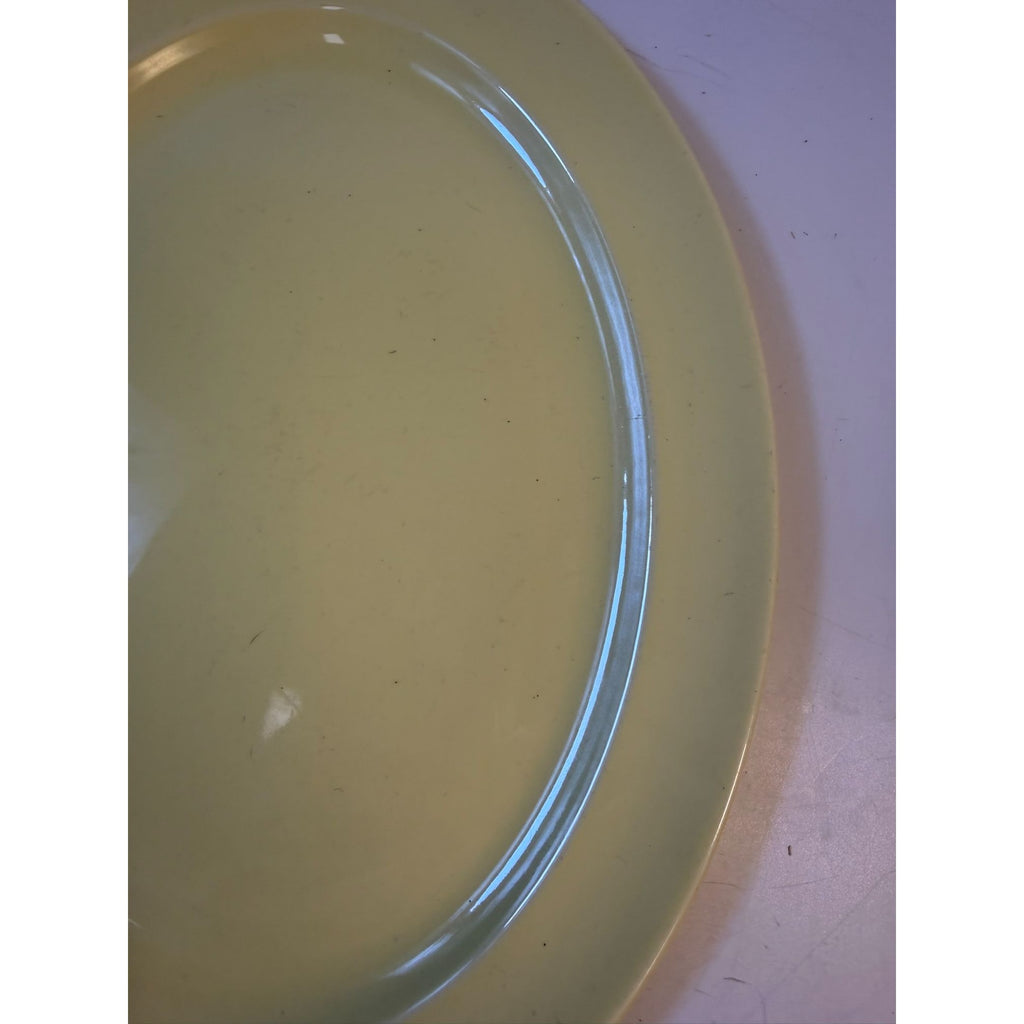 Oval Platters Set 3 Taylor Smith and Taylor Lu Ray Pastels Tab Handled Pink Blue Yellow Spring Mid Century Replacement Serving China Hostess