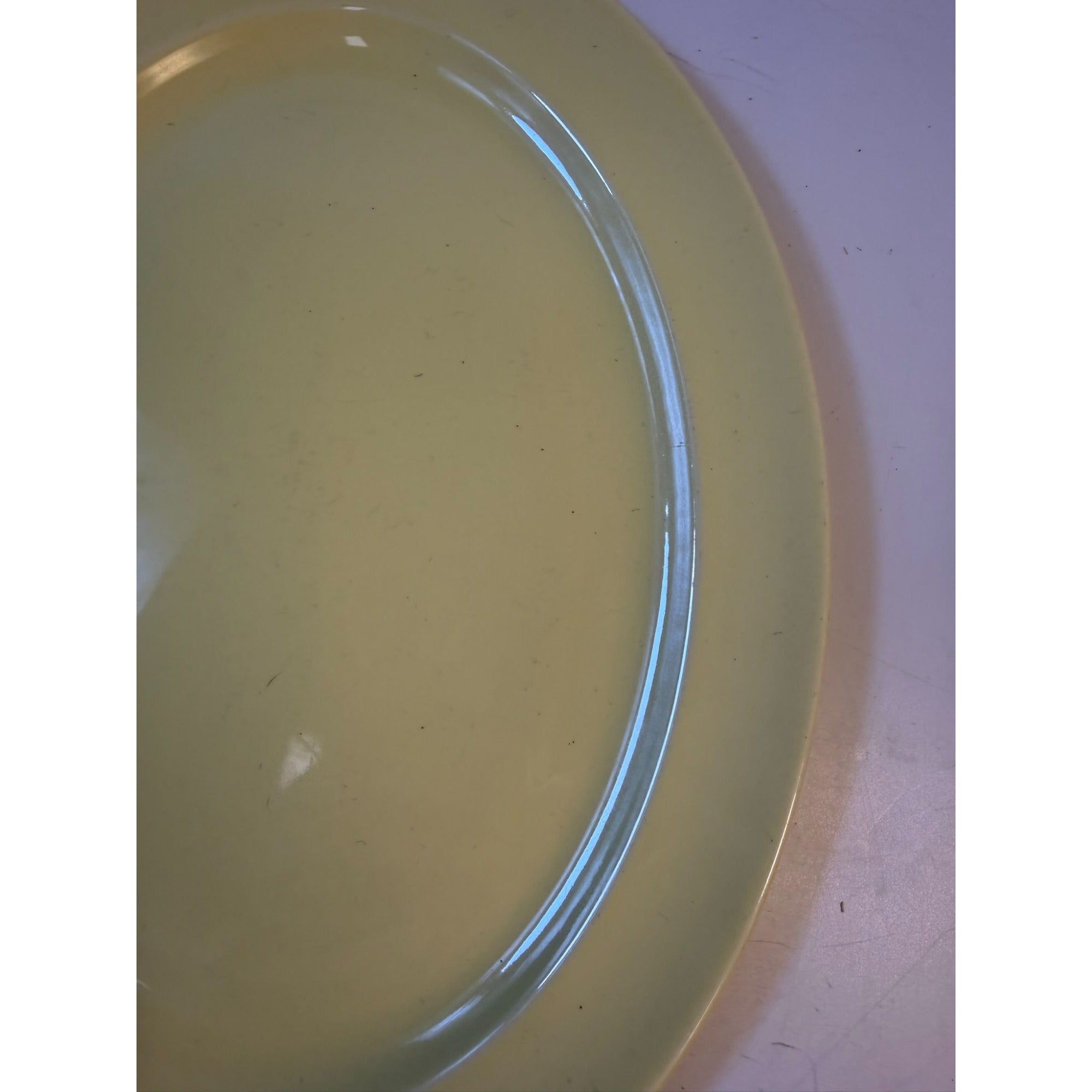 Oval Platters Set 3 Taylor Smith and Taylor Lu Ray Pastels Tab Handled Pink Blue Yellow Spring Mid Century Replacement Serving China Hostess