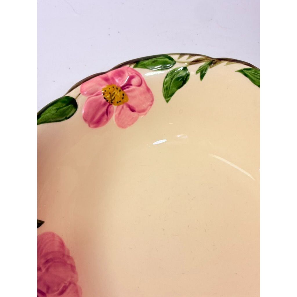 Stoneware Vegetable Bowl  9" Servingware Franciscan Desert Rose  Made In California USA\Replacement China Vintage Classic Earthenware