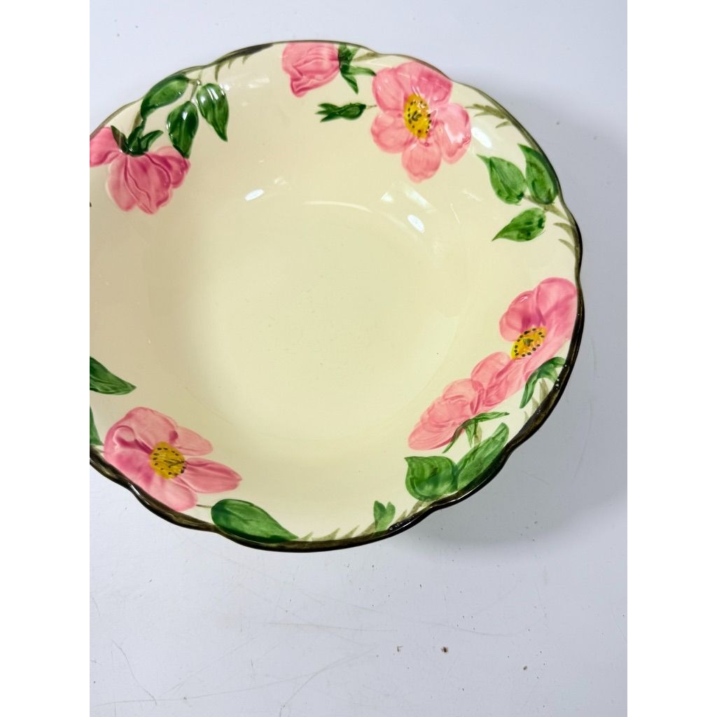 Stoneware Vegetable Bowl  9" Servingware Franciscan Desert Rose  Made In California USA\Replacement China Vintage Classic Earthenware