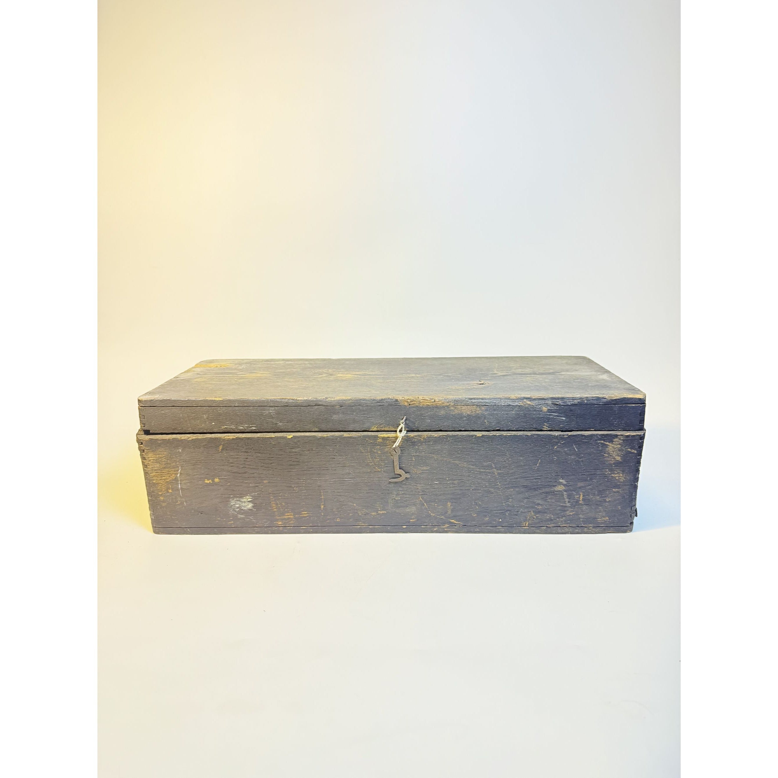 Primitive Wood Box Carpenter Tool Chest Dresser Trunk Storage Vintage  Farmhouse Country Rustic Cottage Granny Core