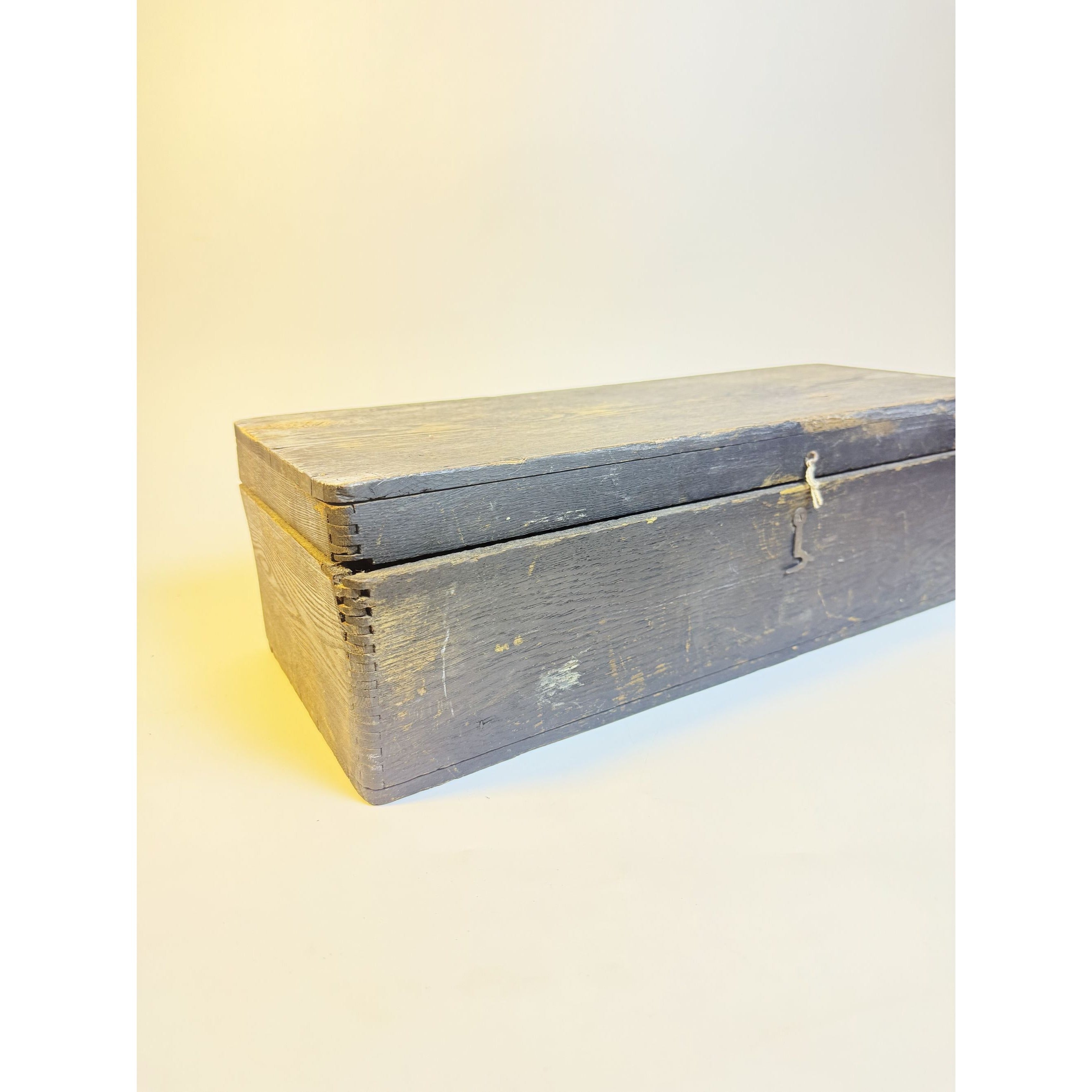 Primitive Wood Box Carpenter Tool Chest Dresser Trunk Storage Vintage  Farmhouse Country Rustic Cottage Granny Core