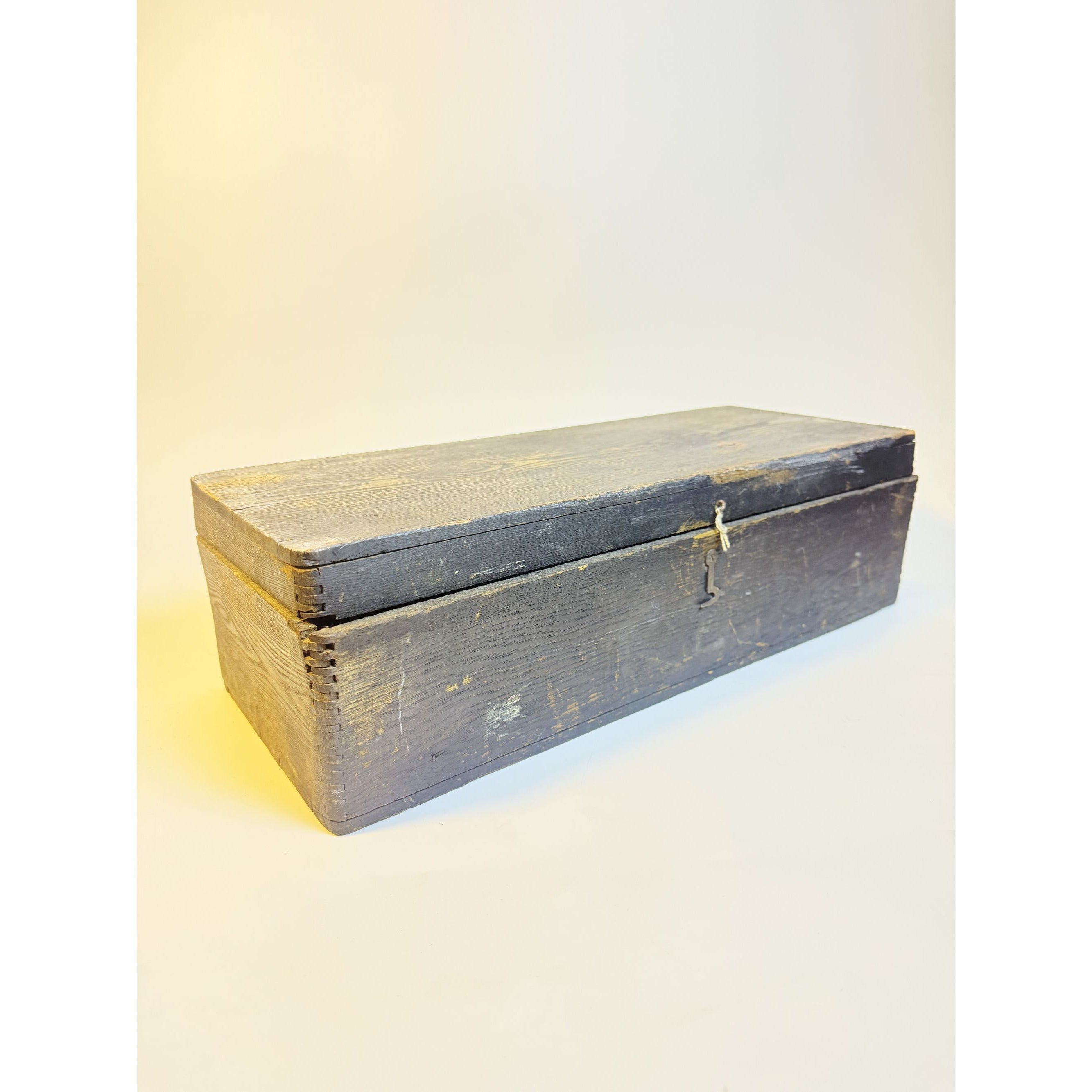 Primitive Wood Box Carpenter Tool Chest Dresser Trunk Storage Vintage  Farmhouse Country Rustic Cottage Granny Core