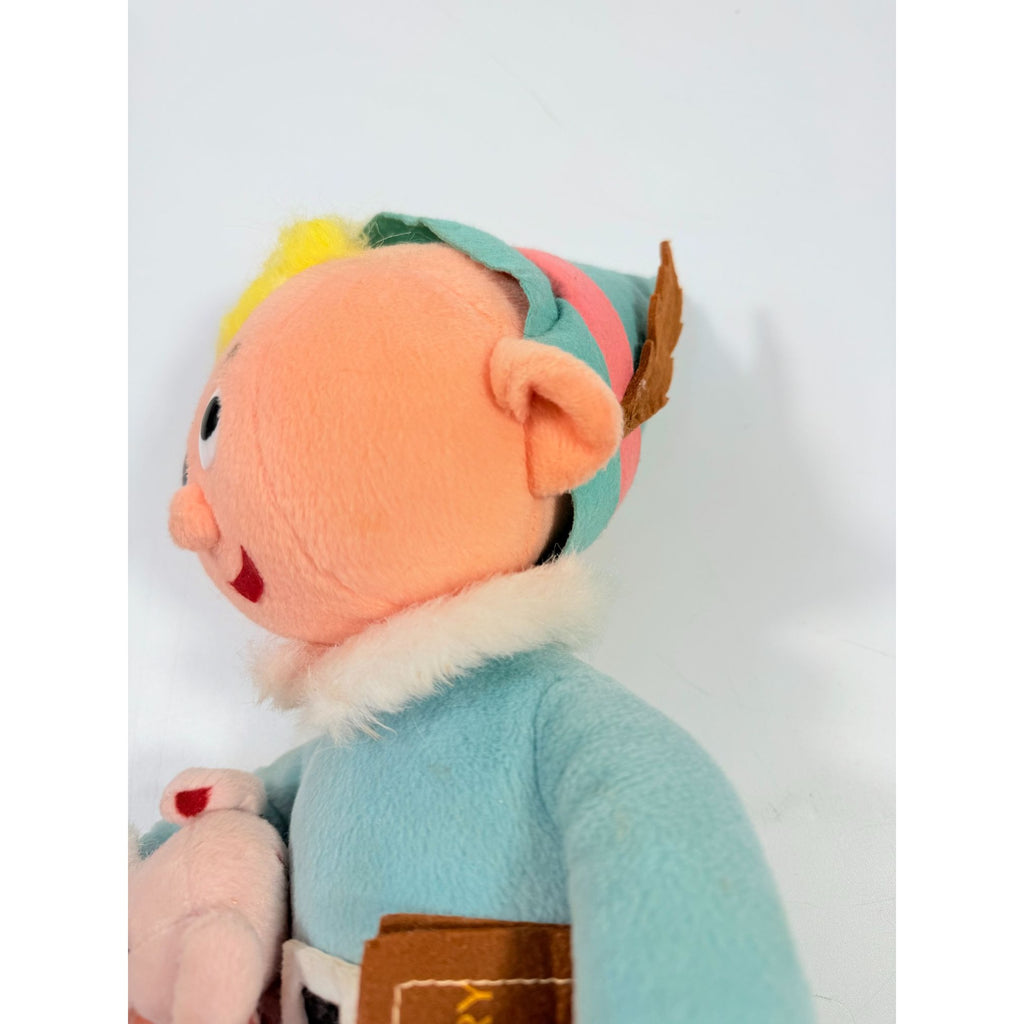 Hermey Elf Dentist Stuffkins Plush Toy w Tag 1999 Rudolph Island of Misfit Toys Vintage Cartoon Nostagia Christmas Seasonal Classic Movies