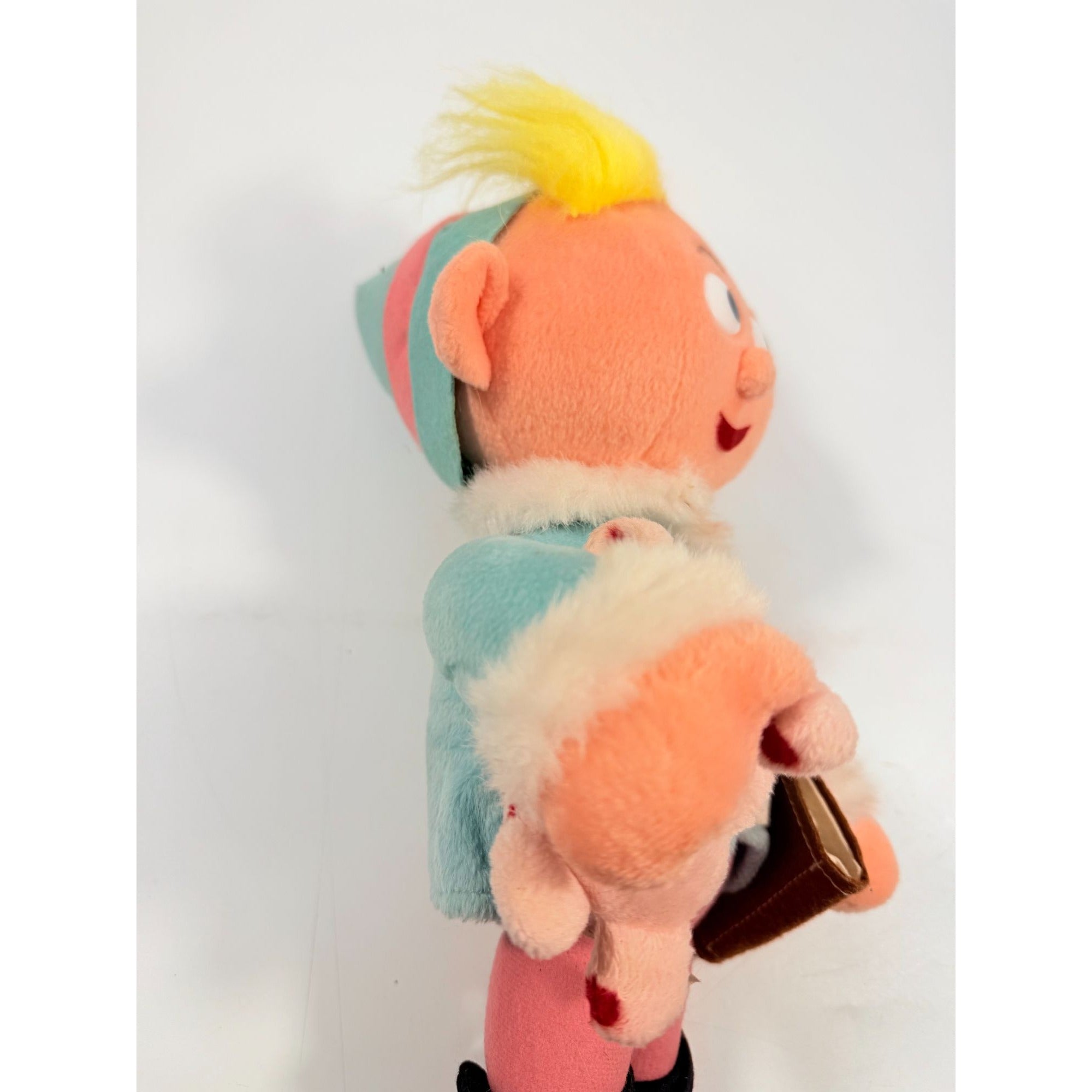 Hermey Elf Dentist Stuffkins Plush Toy w Tag 1999 Rudolph Island of Misfit Toys Vintage Cartoon Nostagia Christmas Seasonal Classic Movies