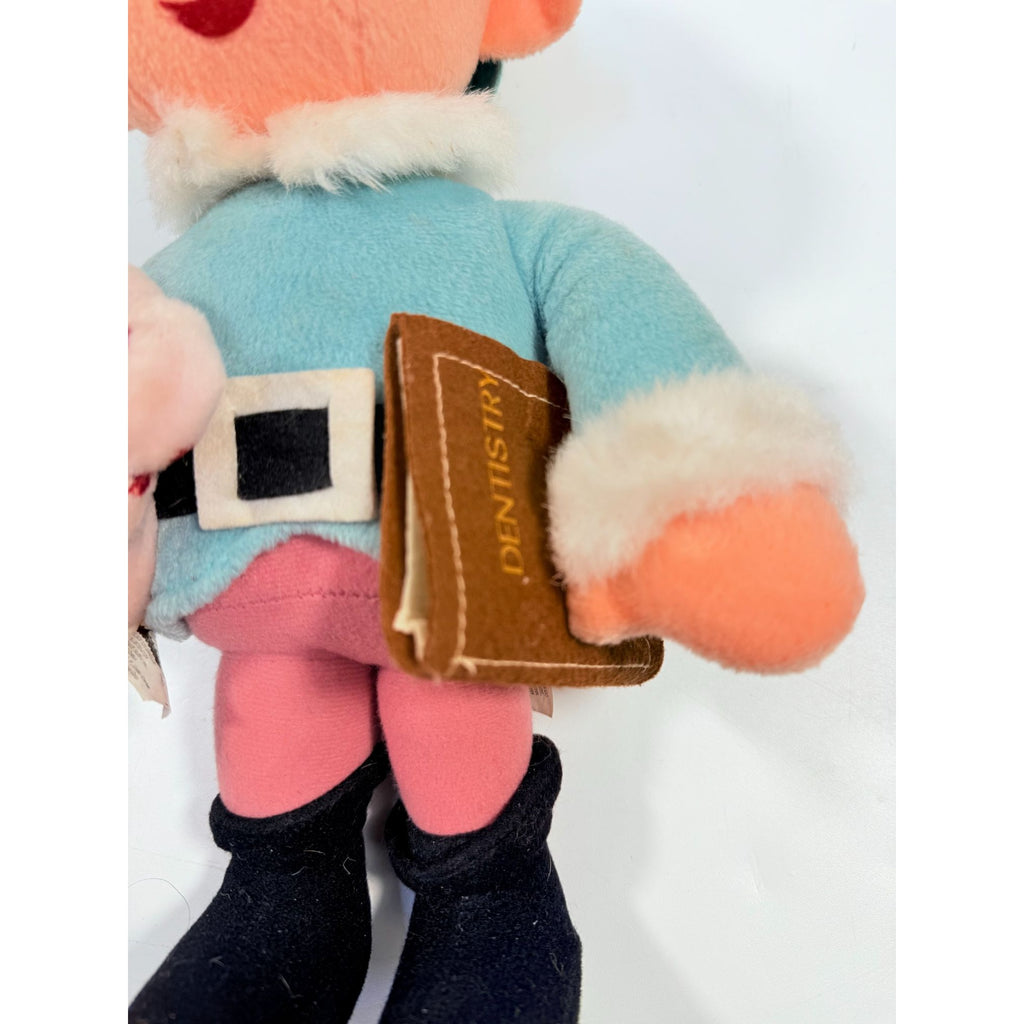 Hermey Elf Dentist Stuffkins Plush Toy w Tag 1999 Rudolph Island of Misfit Toys Vintage Cartoon Nostagia Christmas Seasonal Classic Movies