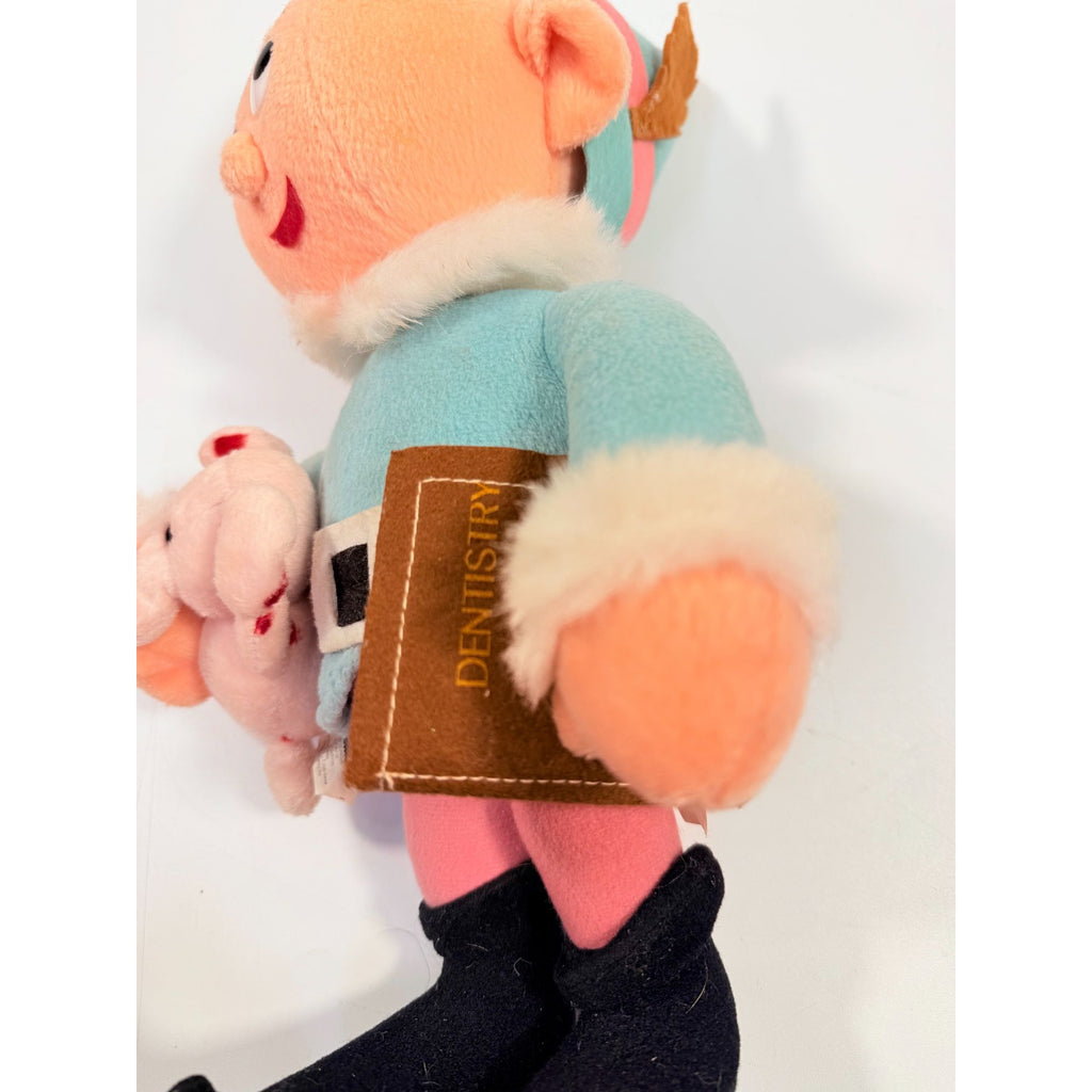 Hermey Elf Dentist Stuffkins Plush Toy w Tag 1999 Rudolph Island of Misfit Toys Vintage Cartoon Nostagia Christmas Seasonal Classic Movies