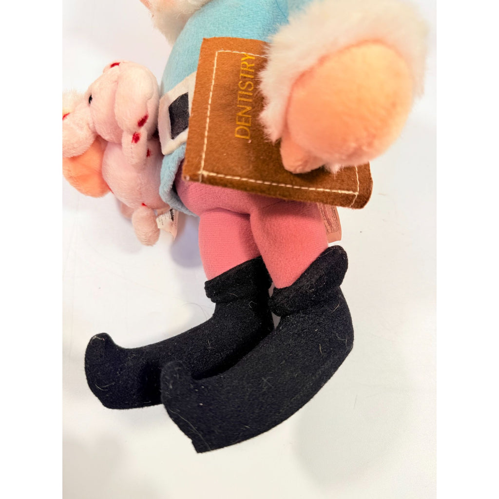 Hermey Elf Dentist Stuffkins Plush Toy w Tag 1999 Rudolph Island of Misfit Toys Vintage Cartoon Nostagia Christmas Seasonal Classic Movies
