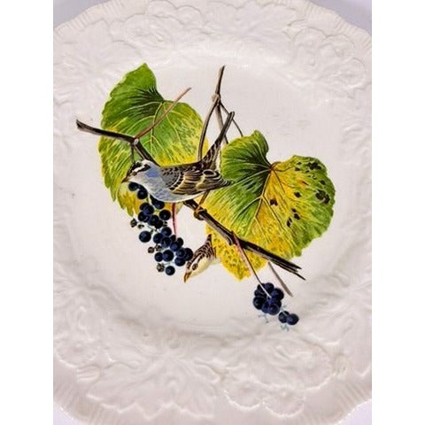 Luncheon Plates Audubon Birds Of America Alfred Meakin English  Set Of 3 Gallery Wall Plate Vintage Replacement China Cedar Sparrow Dove
