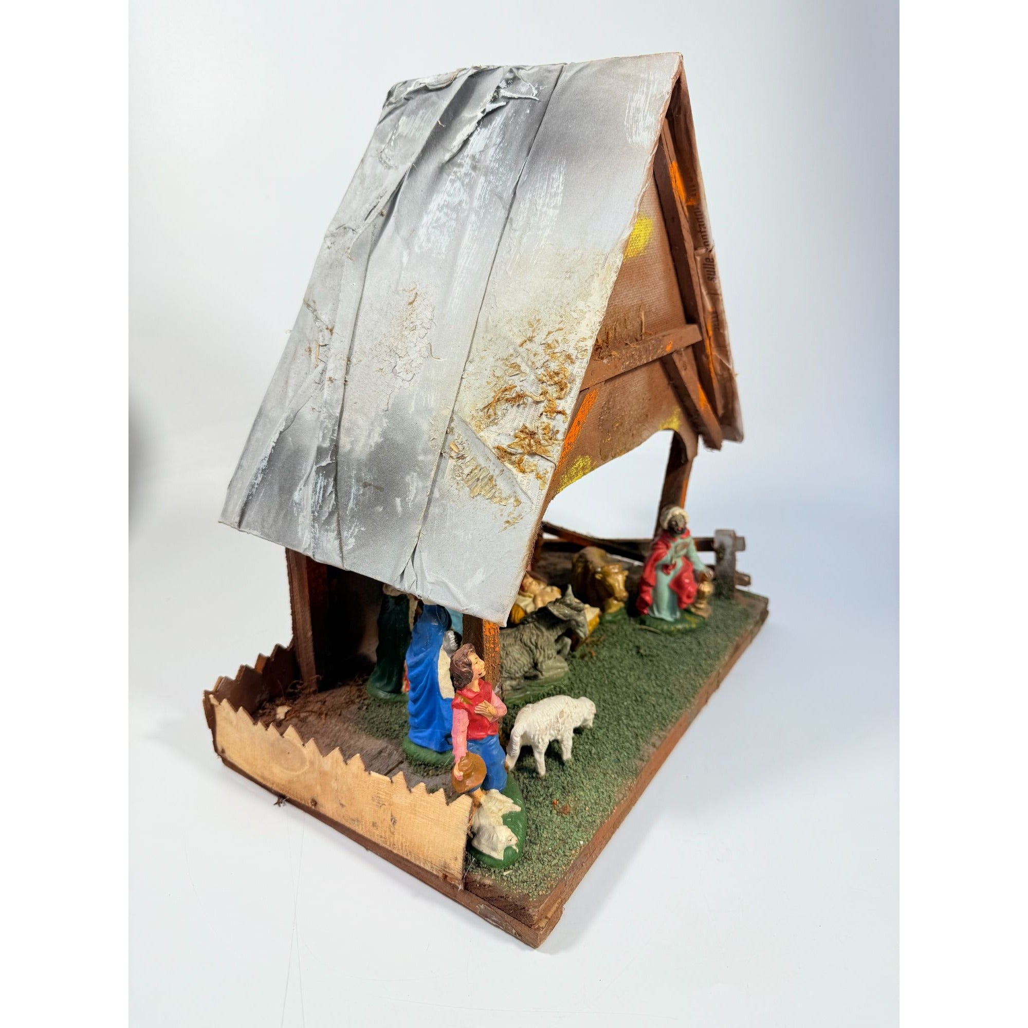 Italian Nativity Set Creche Fontanini  Mid Century Handcrafted Nativity Italy Old World Charm Vintage Christmas Religious Holiday Seasonal