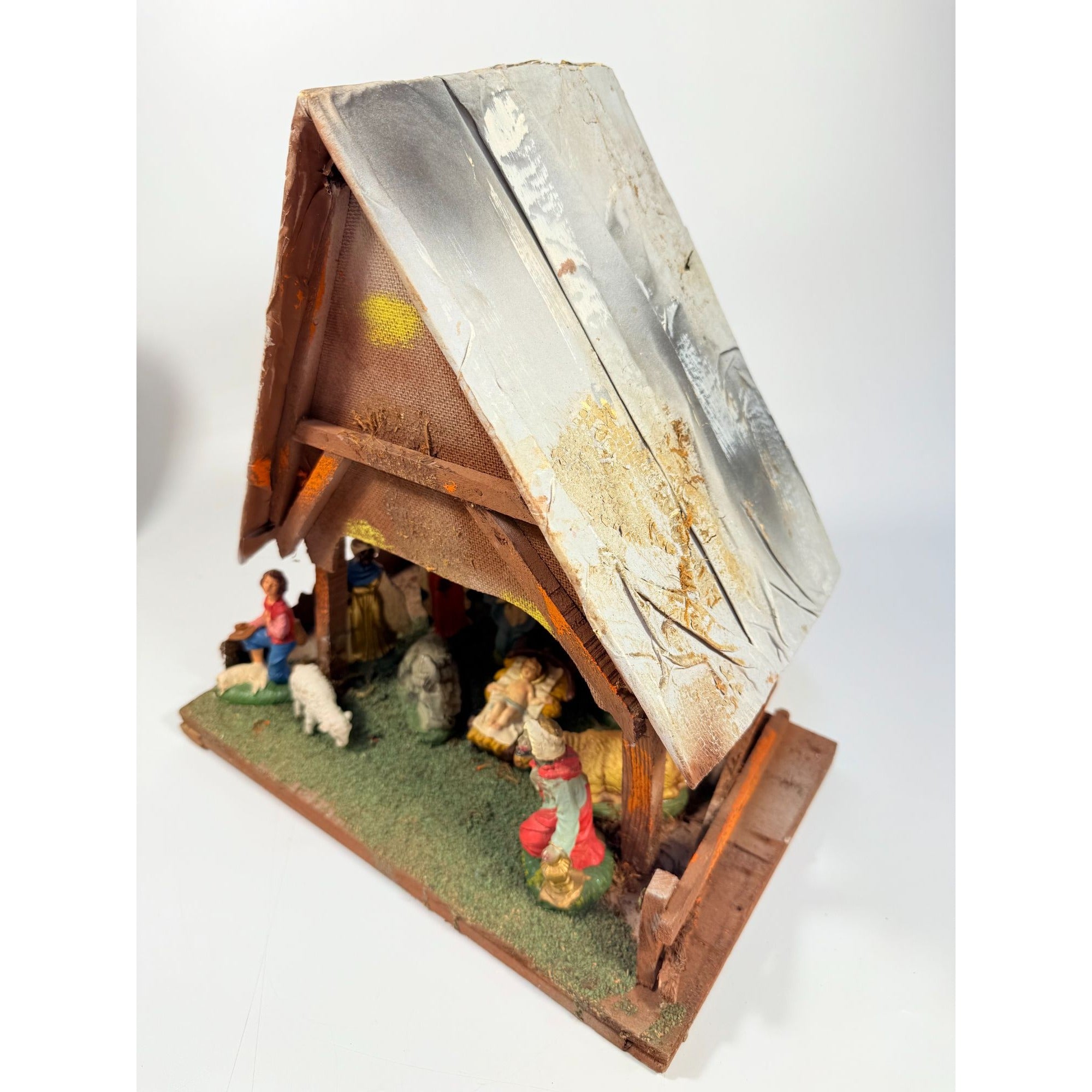 Italian Nativity Set Creche Fontanini  Mid Century Handcrafted Nativity Italy Old World Charm Vintage Christmas Religious Holiday Seasonal