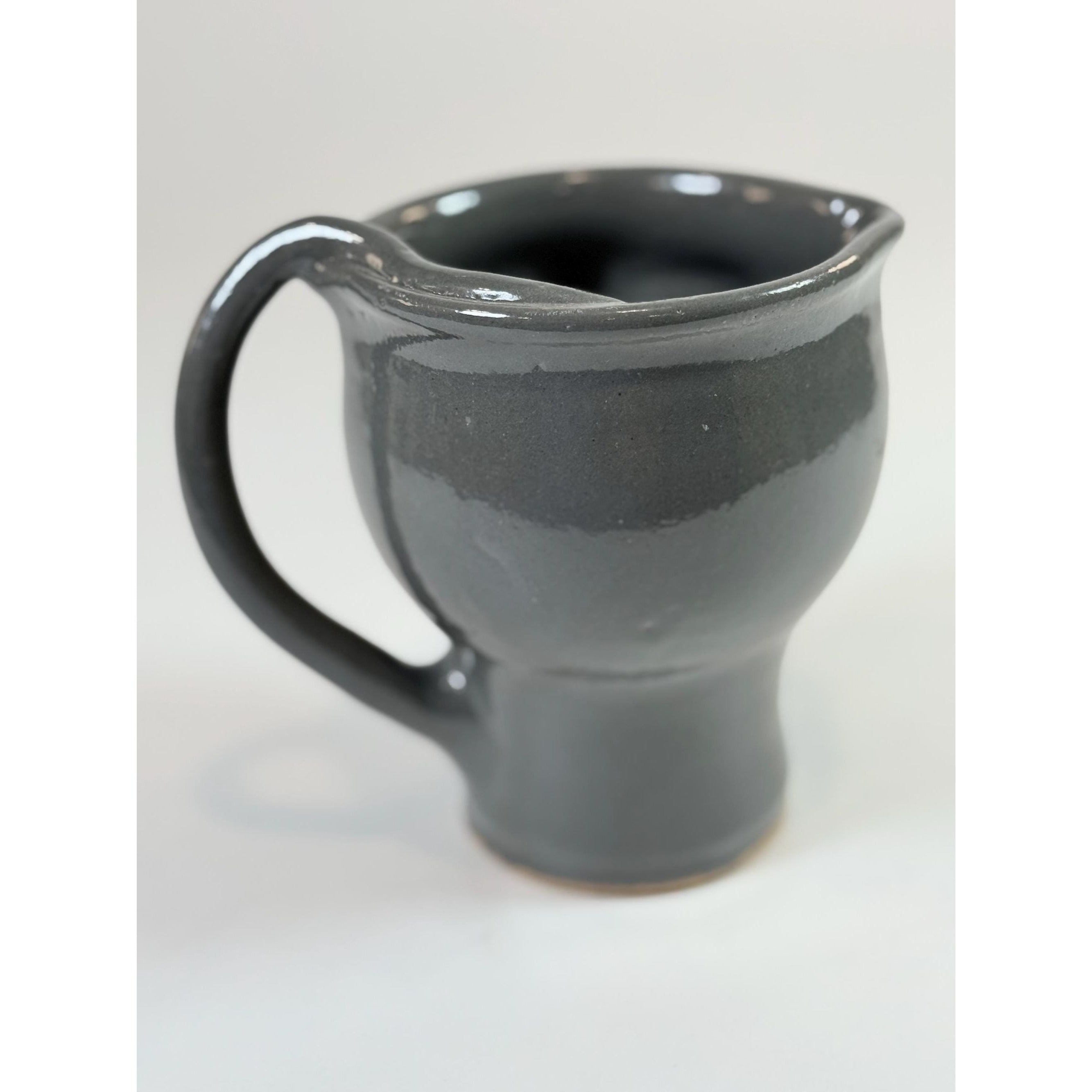 Pottery Cat Creamer Pitcher Mug Handled Kitten Studio Potter Unique Kitchenware Decorative Accents