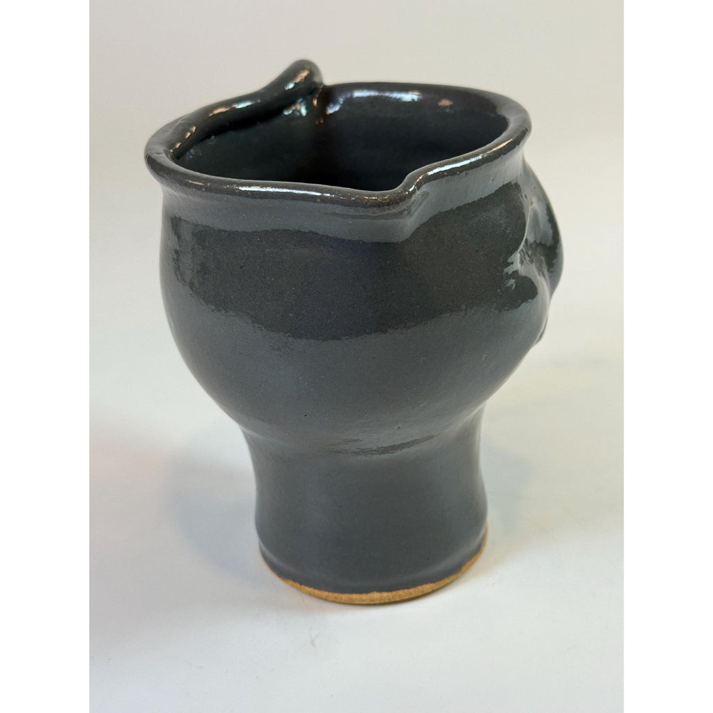 Pottery Cat Creamer Pitcher Mug Handled Kitten Studio Potter Unique Kitchenware Decorative Accents