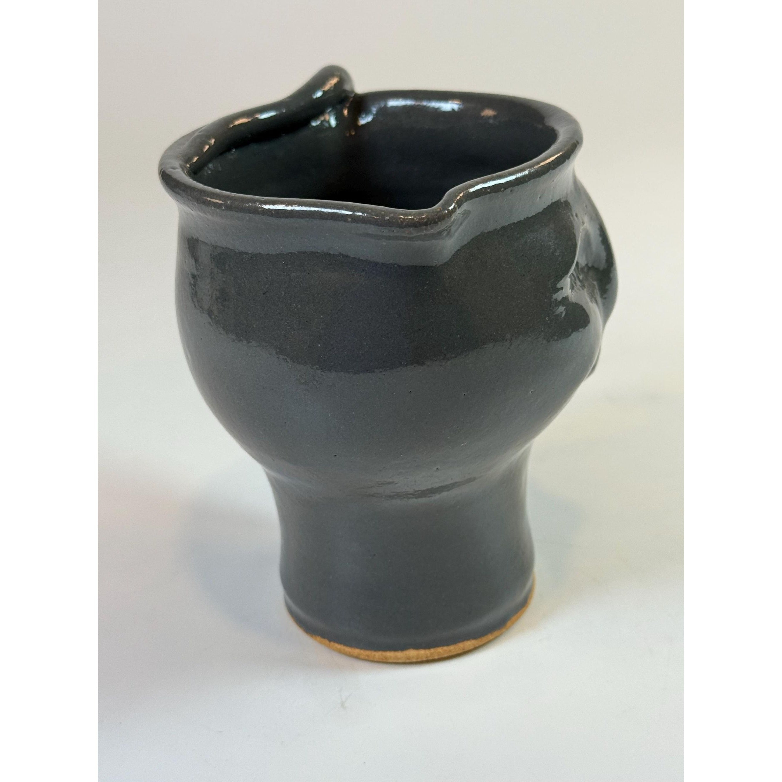 Pottery Cat Creamer Pitcher Mug Handled Kitten Studio Potter Unique Kitchenware Decorative Accents