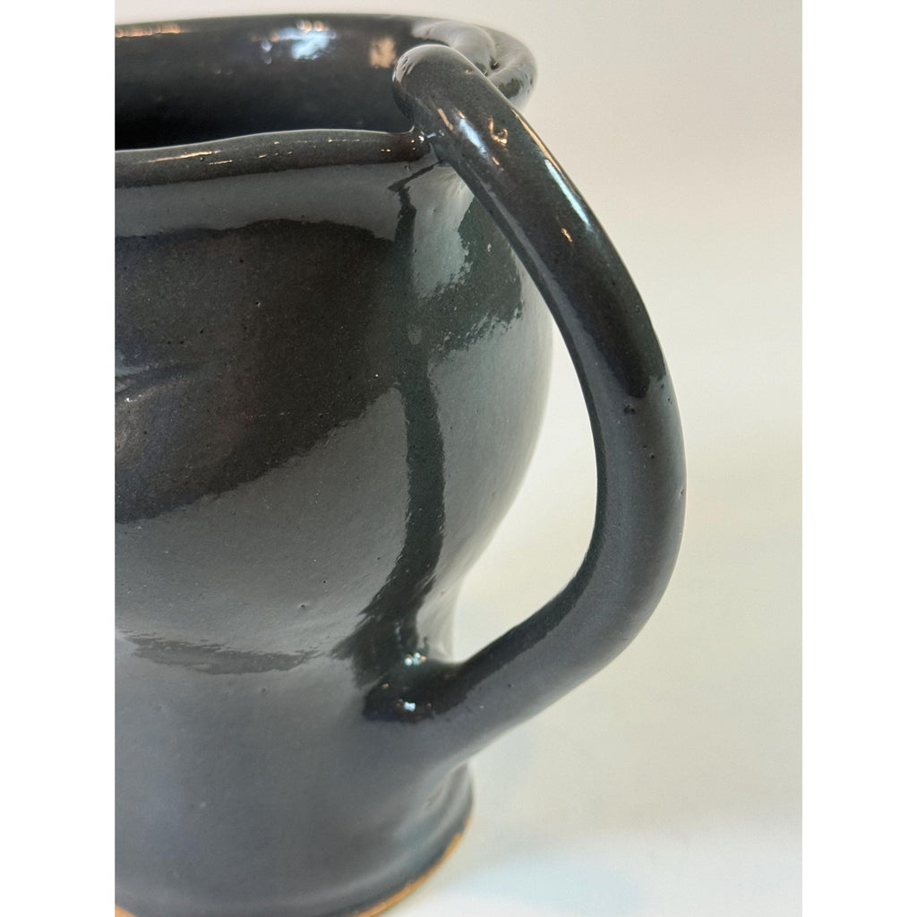 Pottery Cat Creamer Pitcher Mug Handled Kitten Studio Potter Unique Kitchenware Decorative Accents