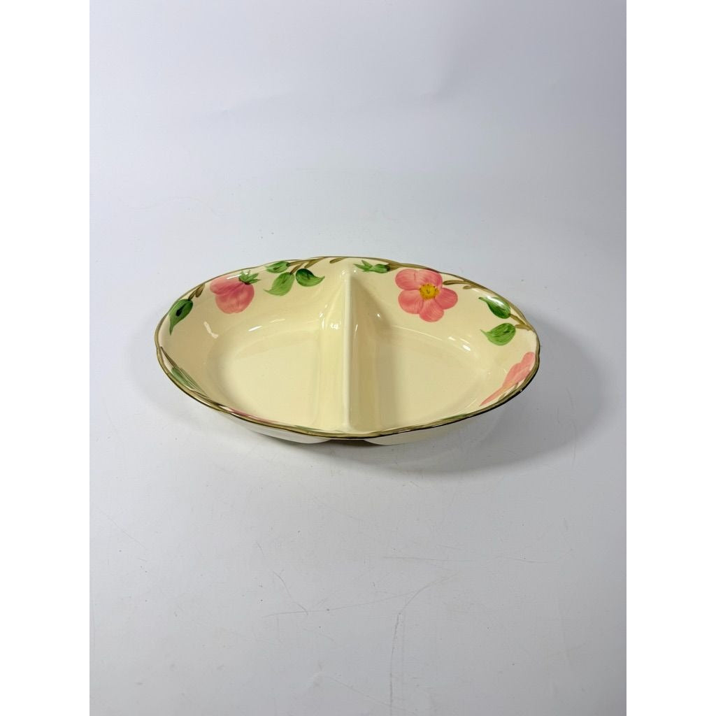 Divided Vegtable Bowl Franciscan Desert Rose Made In England Replacement China Vintage Classic Earthenware Traditional Serving Pieces