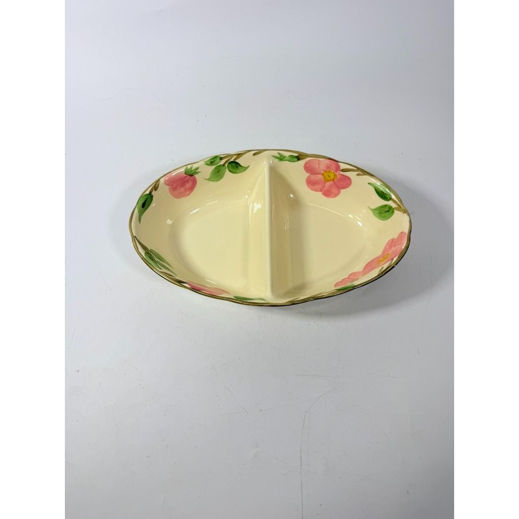Divided Vegtable Bowl Franciscan Desert Rose Made In England Replacement China Vintage Classic Earthenware Traditional Serving Pieces